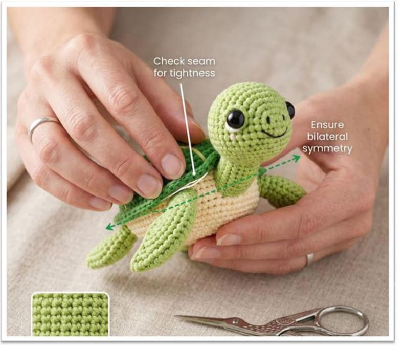 4 in 1 Sea Turtle Crochet Pattern Bundle PDF,Mini Amigurumi No Sew Beginner Friendly,Stuffed Animal Plushie, Instant Digital Download image 3