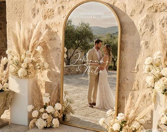 Adesivi per specchi per matrimoni | Decalcomanie per matrimoni | Cartello di benvenuto personalizzato | Cartelli per matrimoni | Decorazioni per matrimoni | Decalcomanie per specchi