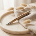 Personalized, engraved bamboo ballpoint pens | Engraved ballpoint pens—perfect as a guest gift, present, wedding gift, or gift idea product logo