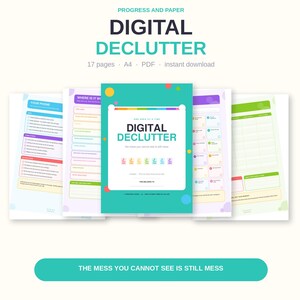 Ensemble de listes de contrôle pour le désencombrement | Planificateur d'organisation de la maison (téléchargement PDF)