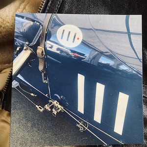 Oldtimer für Ihn; Brooklyn 1920; Petrolhead;Motorsport;jeder Anlass;cool;innen blanko;Marineblau;150 mm quadratisch; Feststeller Nutzgeschwindigkeit HN11