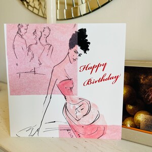 G12; Alles Gute zum Geburtstag; 60er Jahre; Modekunst; rosa; sammelbare Kunst; Reich;Textur; Tracht.Chic
