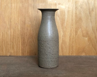 Ceramic Vase, Dimpled Matte Mocha Brown