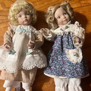 Muñecas vintage Dianna Effner de 9 pulgadas: Ricitos de Oro, María y Mary, ¡Qué Contraria!