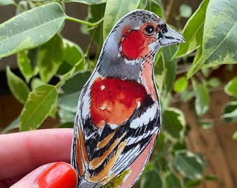 Chaffinch bird bookmark