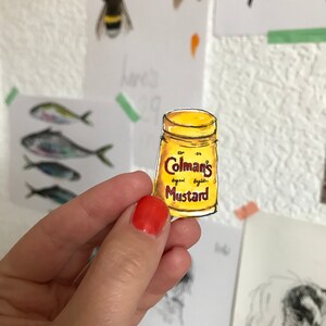 Coleman's mustard brooch image 4