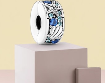 Ale S925 Tropical Starfish And Shell Clip Birthday Gift, Bridesmaid Gift for Her