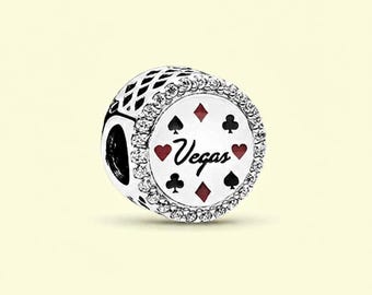 Playing Cards Beaded Hearts Deck Red Vegas Poker Birthday Gift, Bridesmaid Gift for Her