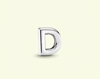Mini Petite 26 Letters D Initial Character Floating Locket Charm Birthday Gift, Bridesmaid Gift for Her