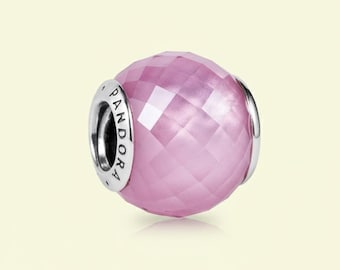 Charm Element Petite Facets Pink Cz S925 Ale Birthday Gift, Bridesmaid Gift for Her