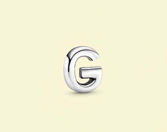 Mini Petite 26 Letters G Initial Character Floating Locket Charm Birthday Gift, Bridesmaid Gift for Her