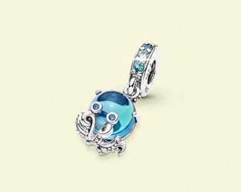 Ale Murano Glass Cute Octopus S925 Pendant Birthday Gift, Bridesmaid Gift for Her