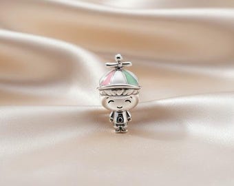 Pochette cadeau avec breloques garçon Propeller Hat S925 Mignonne