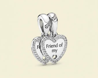 Heart Split Friend Of My Heart Pendant Birthday Gift, Bridesmaid Gift for Her