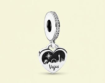 Vegas Pendant Sterling Silver 925 Charm Birthday Gift, Bridesmaid Gift for Her