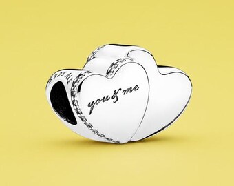 New Two Hearts You And Me Trailer Sterling Silver