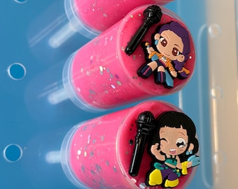 6 Kpop Demon Hunters Play Dough Push Pop