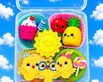 Inspired Little Chickis  Sensory Play Dough jar/ play dough kit/ kids bilingual