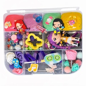 POP Inspired Play Dough Kit, Sensory Bin, Homemade Playdough,gift for kids, boy girl present, Birthday Hunter Doh Crafts ,Demon Slime Gifts bild 1
