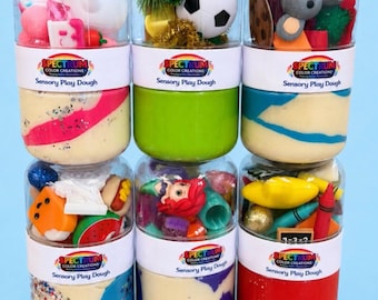 Sensory Play Dough Jar  Toy | Fine Motor Activity | Travel Sensory Kit | Kids Calm Down Jar | Handmade Play Dough