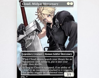 Cloud, Midgar Mercenary | Final Fantasy Proxy | Matowy i Foliowy