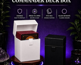 Commander Deck Box – etui na karty z zatrzaskiem na przycisk – wydrukowane w 3D