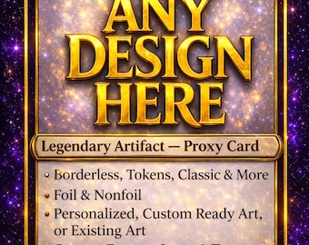 Niestandardowe karty proxy | Folia, bez folii, bez obramowania, pełna grafika