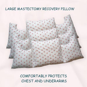 SPLIT SHIPPING Large Mastectomy Pillow Very Cherry -- Breast Cancer Pillow, Mastectomy Pillow, Heart Surgery Pillow, Mastectomy Gift