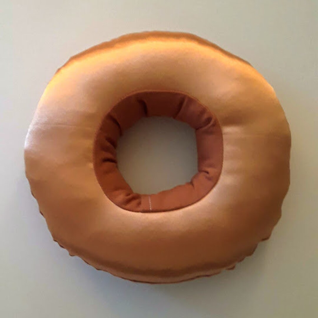 SPLIT SHIPPING Satin Ear Pillow Cnh/piercing Pillow Copper Donut Pillow, Cartilage Piercing