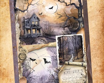 Halloween Greeting Cards Set Of 24 (6 Unique Horror Designs - View #9