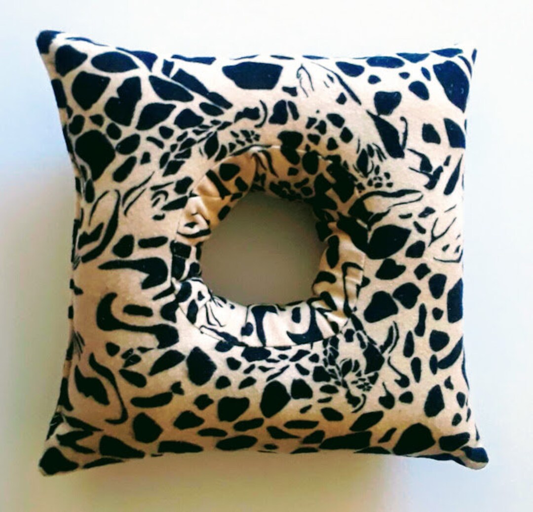 SPLIT SHIPPING Square Ear Pillow Cnh/piercing Pillow Hidden Giraffe Square Pillow, Cartilage