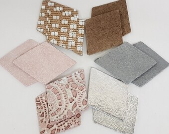 12 Pairs Mixed Colors Diamonds Cut Outs. Diamonds Die Cut 50mm Textured Leather Diamonds 40mm NEW High Diamonds Shape 24 pcs.