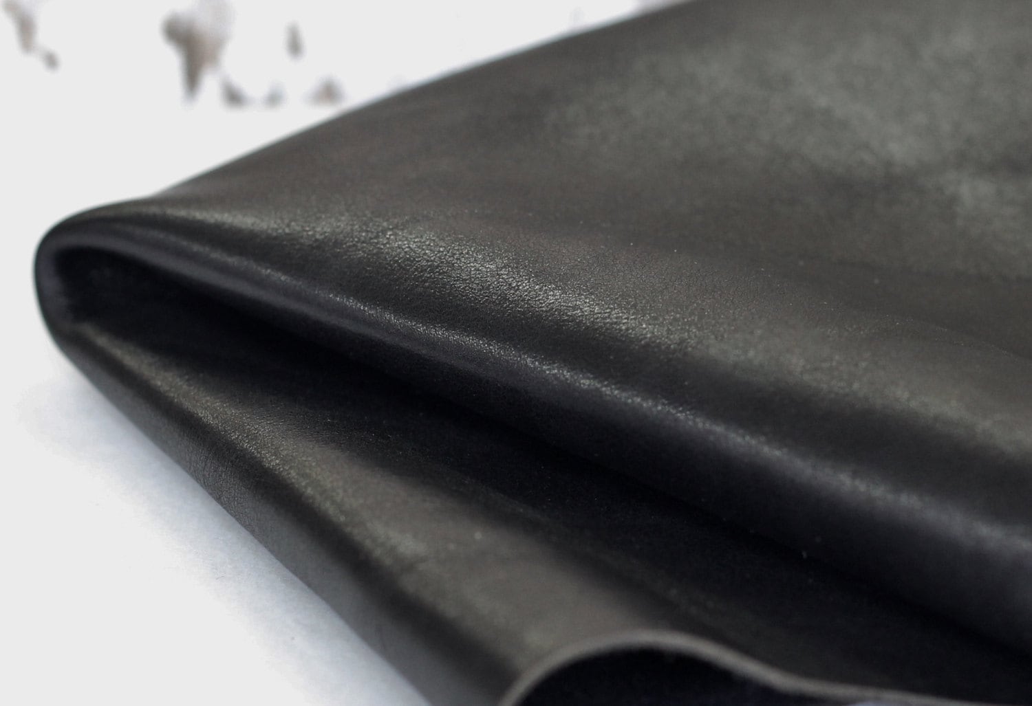 Black Genuine Leather Soft Leather Cowhide Etsy