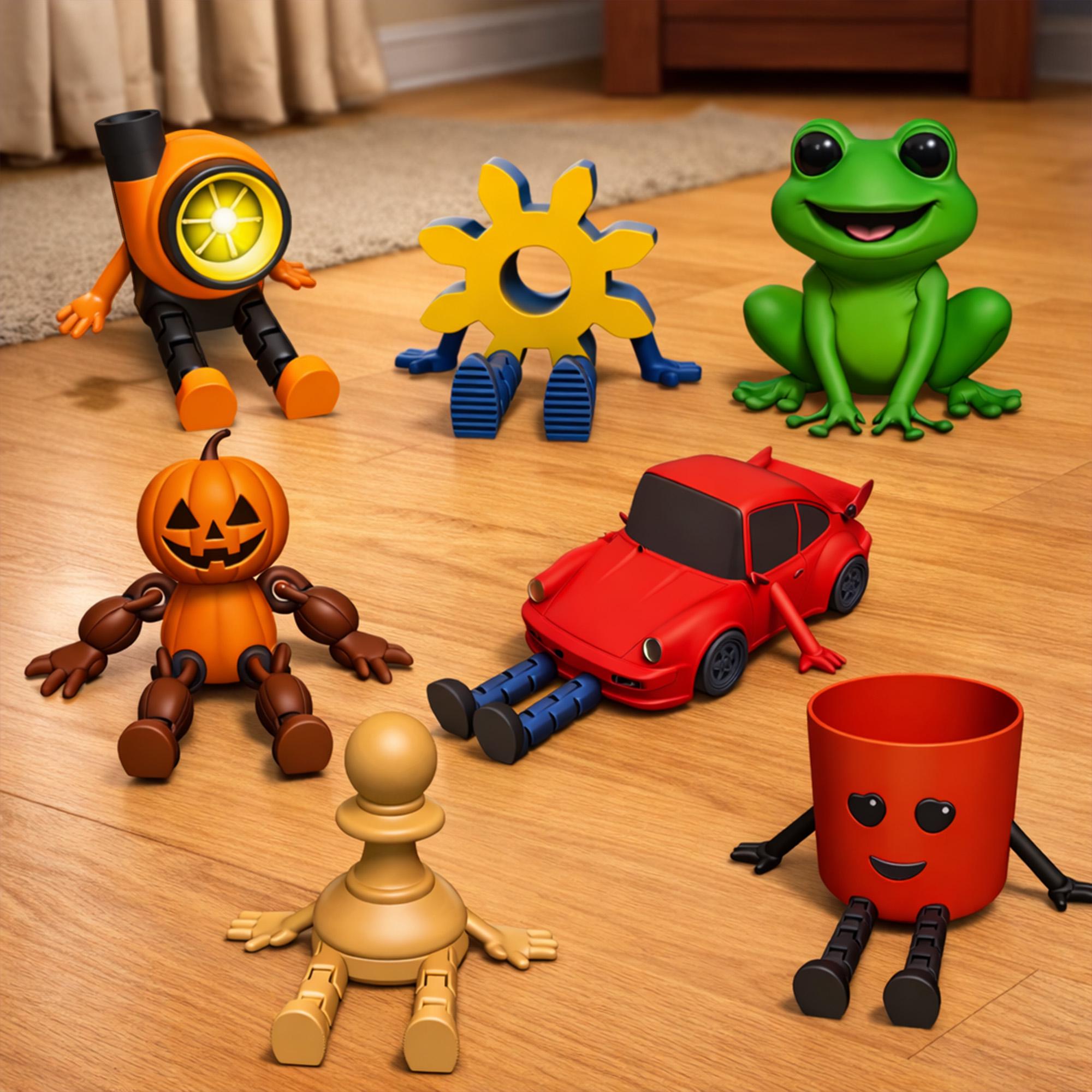 Flexi Buddy STL Bundle | 100+ Articulated 3D Print Files | Fidget Toy ...
