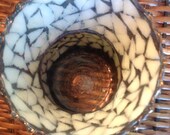 Butterfly mosaic vase