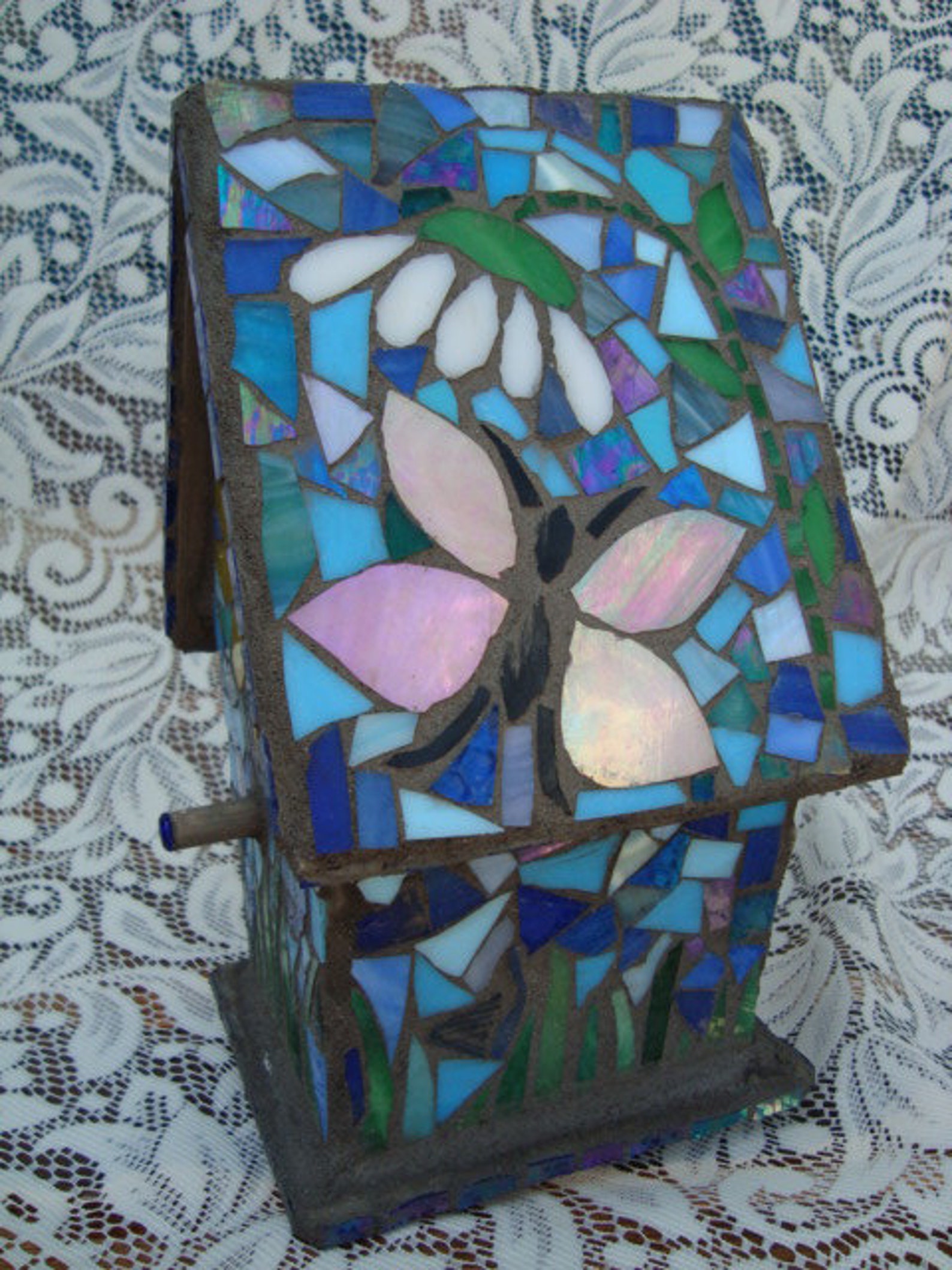 Mosaic Birdhouse Etsy