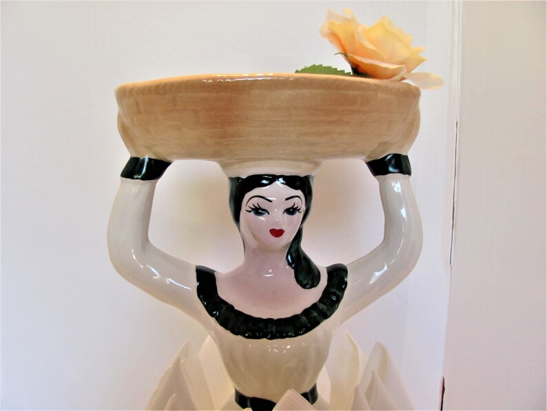 Tall Lady Napkin Holder / Ceramic Lady Napkin Holder Etsy