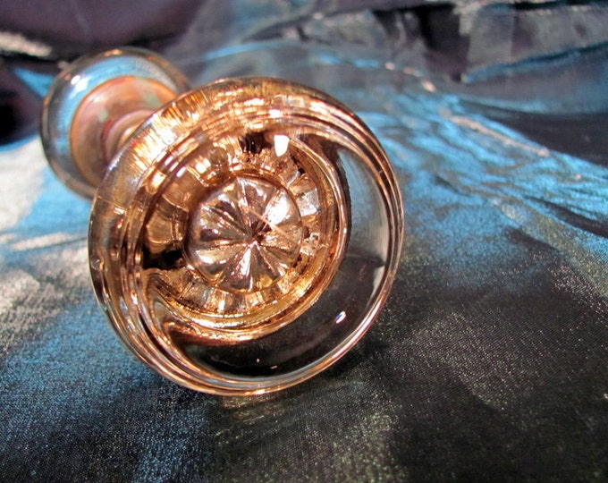 Mercury Glass Door Knobs / Round Deco Clear Glass Door Knobs Etsy