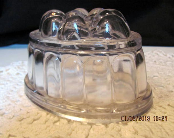 Clear Glass Jello Mold or Pudding Mold or Aspic Mold From Etsy Nederland