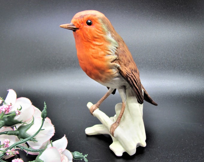Goebel Porcelain Robin Figurine Hand Painted Made in W Germany Etsy