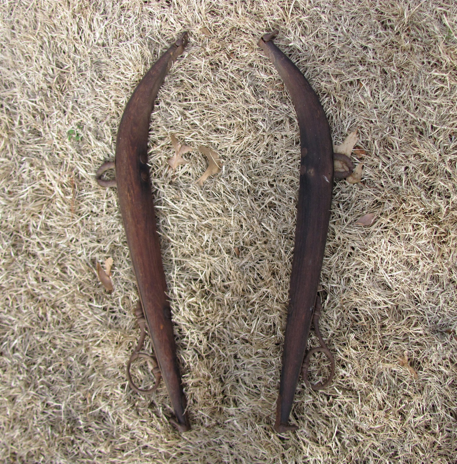 Pair of Horse Hames / Horse Hames Wood and Metal from Etsy