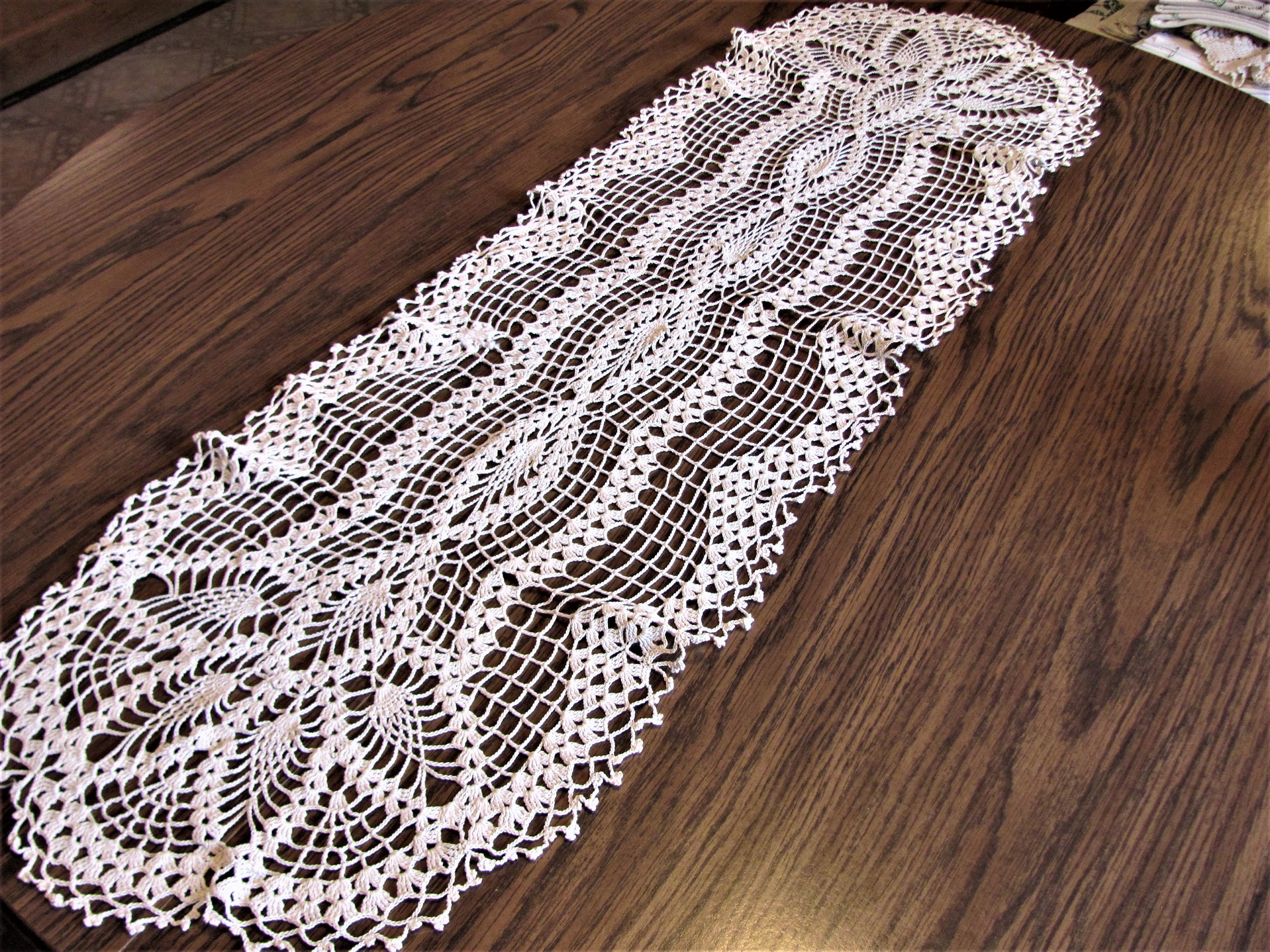 Crochet Table Runner or Dresser Scarf 42 x 14 Etsy