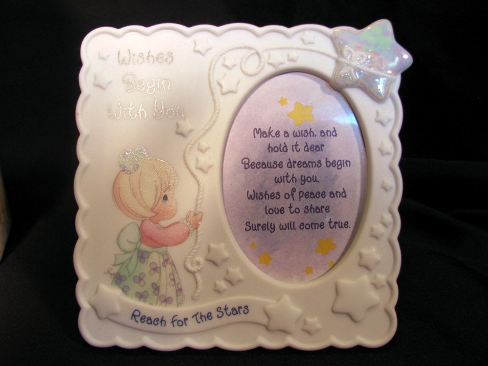 Precious Moments Baby Picture Frame 1995 Etsy