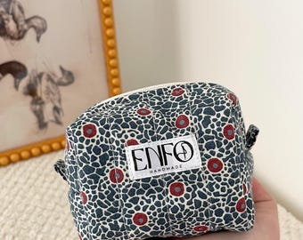 Mini pochette con cerniera | Piccolo organizer per monete, chiavi e dispositivi tecnologici | Borsa trapuntata per tutti i giorni