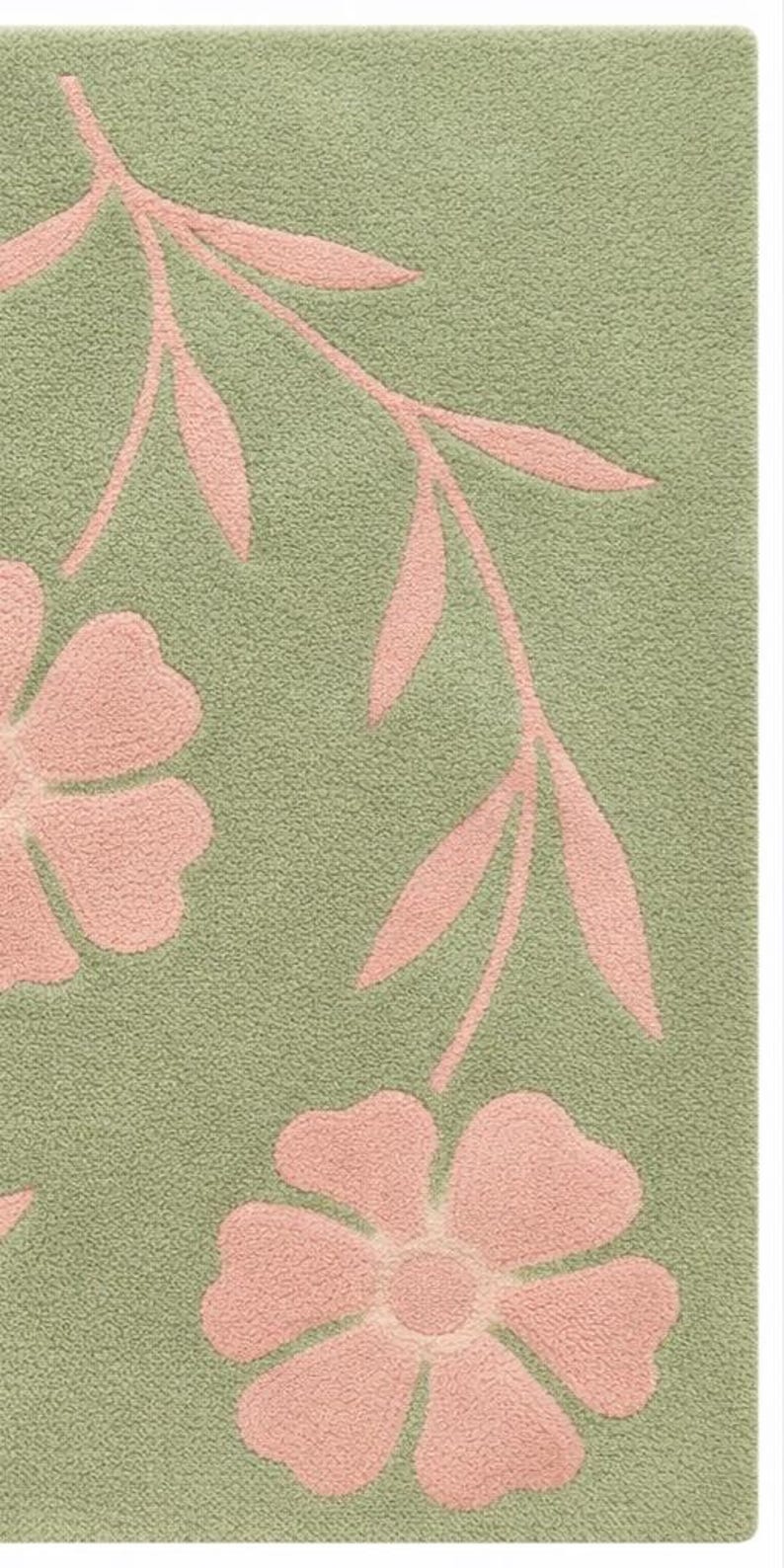Hand finished sage green rug with embossed pink floral vine design, elegant botanical area rug for living room decor
Sage green area rug with raised pink floral vines, hand finished decorative rug for bedroom or living room
Elegant sage green rug with embossed pink floral pattern, botanical carpet for modern home decor
Textured sage green area rug with pink floral vines, hand finished decorative rug for cozy interiors
Botanical sage green rug with raised pink floral vine detailing, stylish area