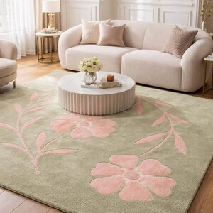 Hand finished sage green rug with embossed pink floral vine design, elegant botanical area rug for living room decor
Sage green area rug with raised pink floral vines, hand finished decorative rug for bedroom or living room
Elegant sage green rug with embossed pink floral pattern, botanical carpet for modern home decor
Textured sage green area rug with pink floral vines, hand finished decorative rug for cozy interiors
Botanical sage green rug with raised pink floral vine detailing, stylish area