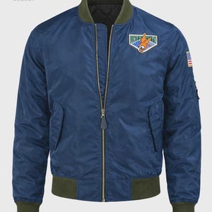 Leon kennedy blue bomber jacket - Etsy 日本