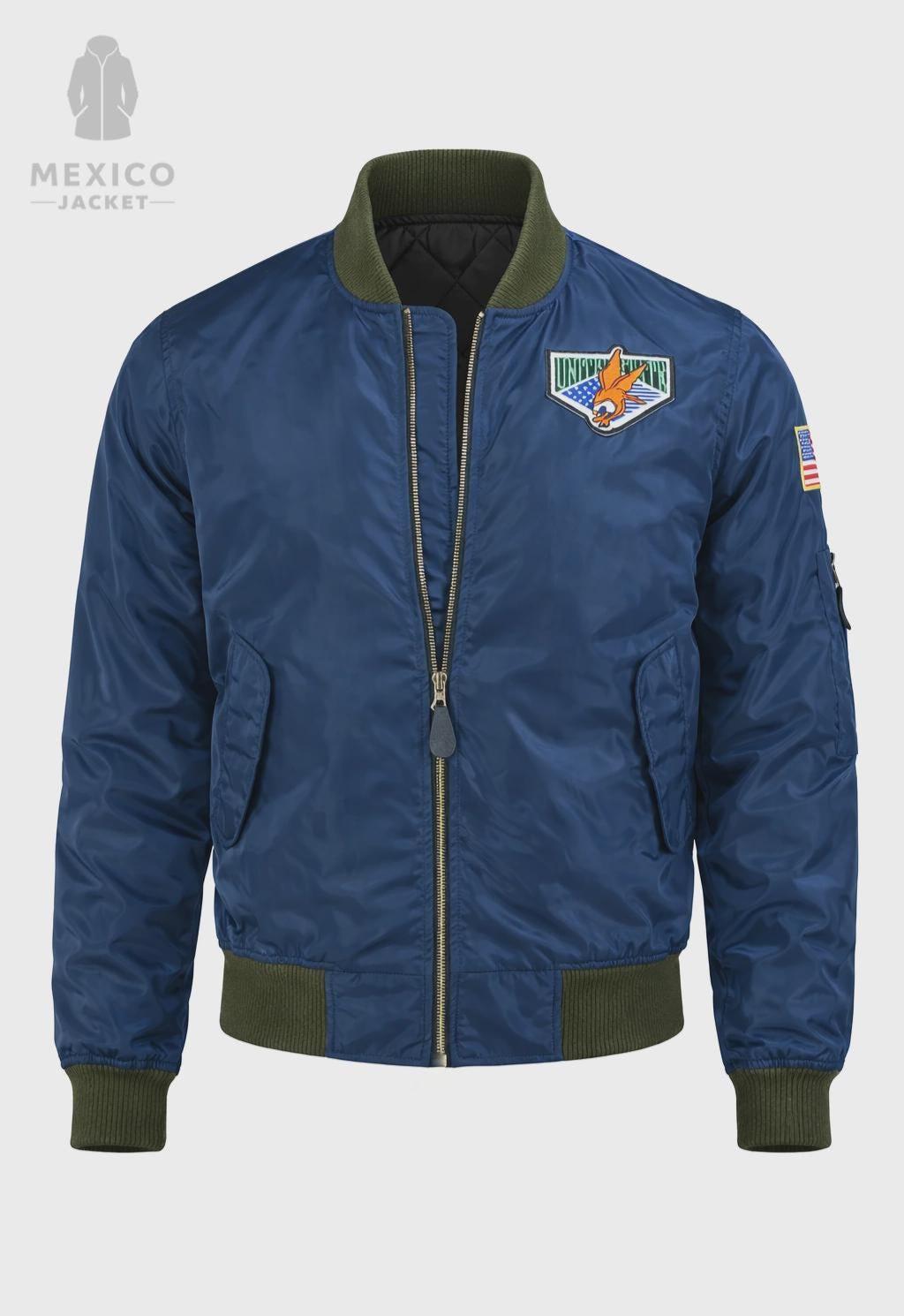 ボンバー3個 Leon kennedy blue bomber jacket - Etsy 日本