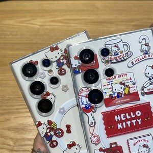 Cute Hello Kitty Magnetic Phone Case with Lanyard, Compatible with Holder for S26 S25 S24 S23 S22 Ultra Plus image 8