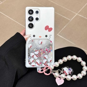 Cute Hello Kitty & Stitch Phone Case with Strap, Compatible with S26, S25, S24, S23, S22, and Ultra Plus image 4